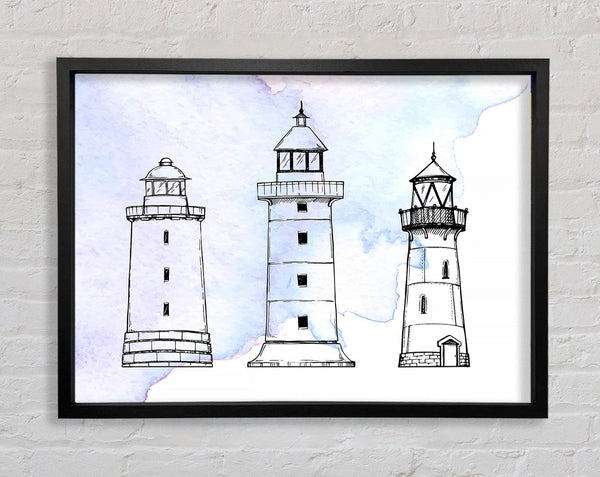 The Structure Of The Lighthouses Framed Print
