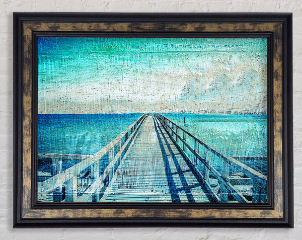 Pier Blues Framed Print