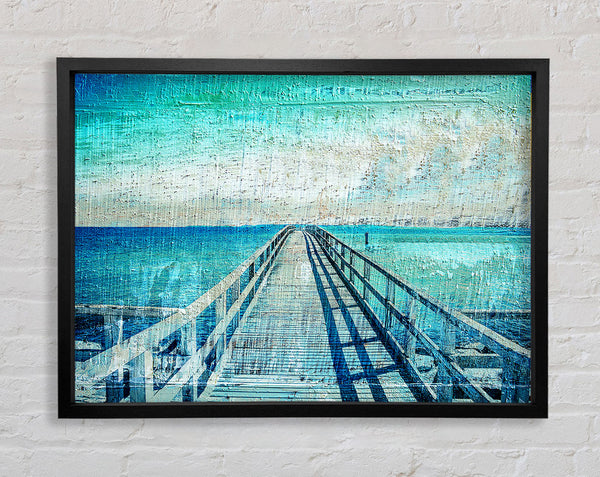 Pier Blues Framed Print