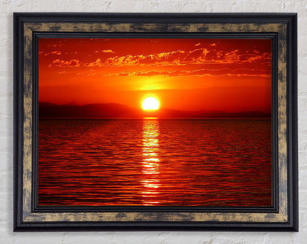 Red Paradise Framed Print