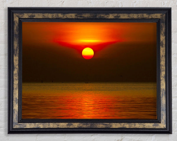 Perfect Sun Glow Framed Print