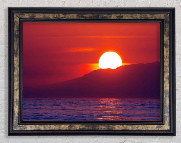 As The Sun Goes Down 1 Framed Print