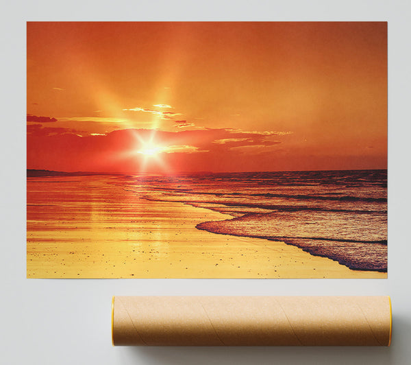 As The Sun Comes Through The Clouds Poster