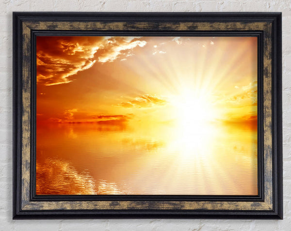 Perfect Sun Blaze Framed Print