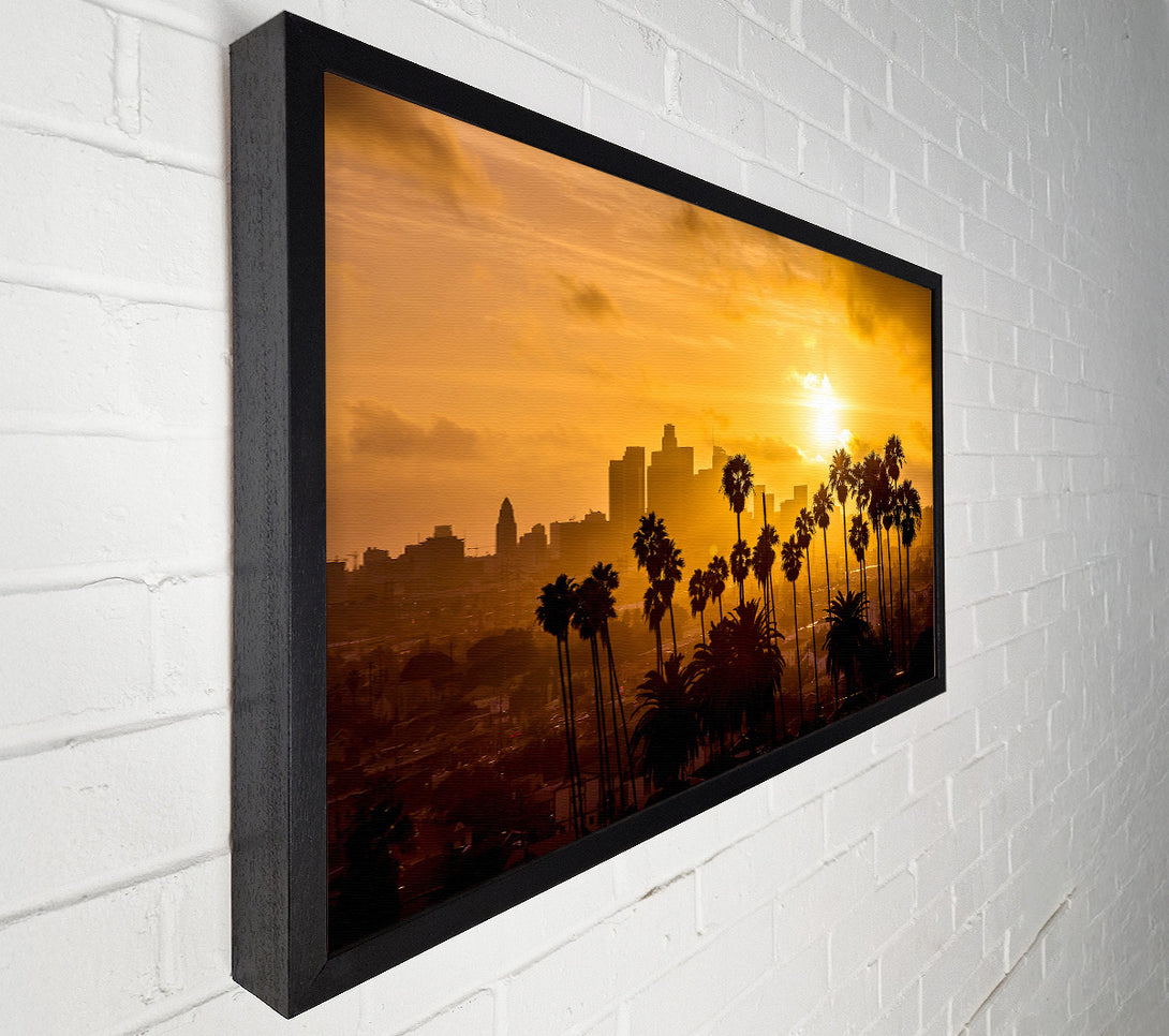  A Canvas Print of Palm Tree City Canvas Art
