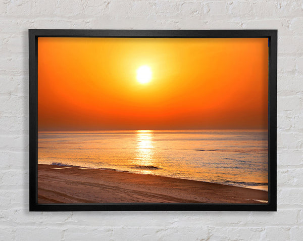 Orangefarbener Strandglanz