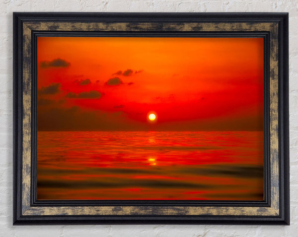Perfect Red Sky Framed Print