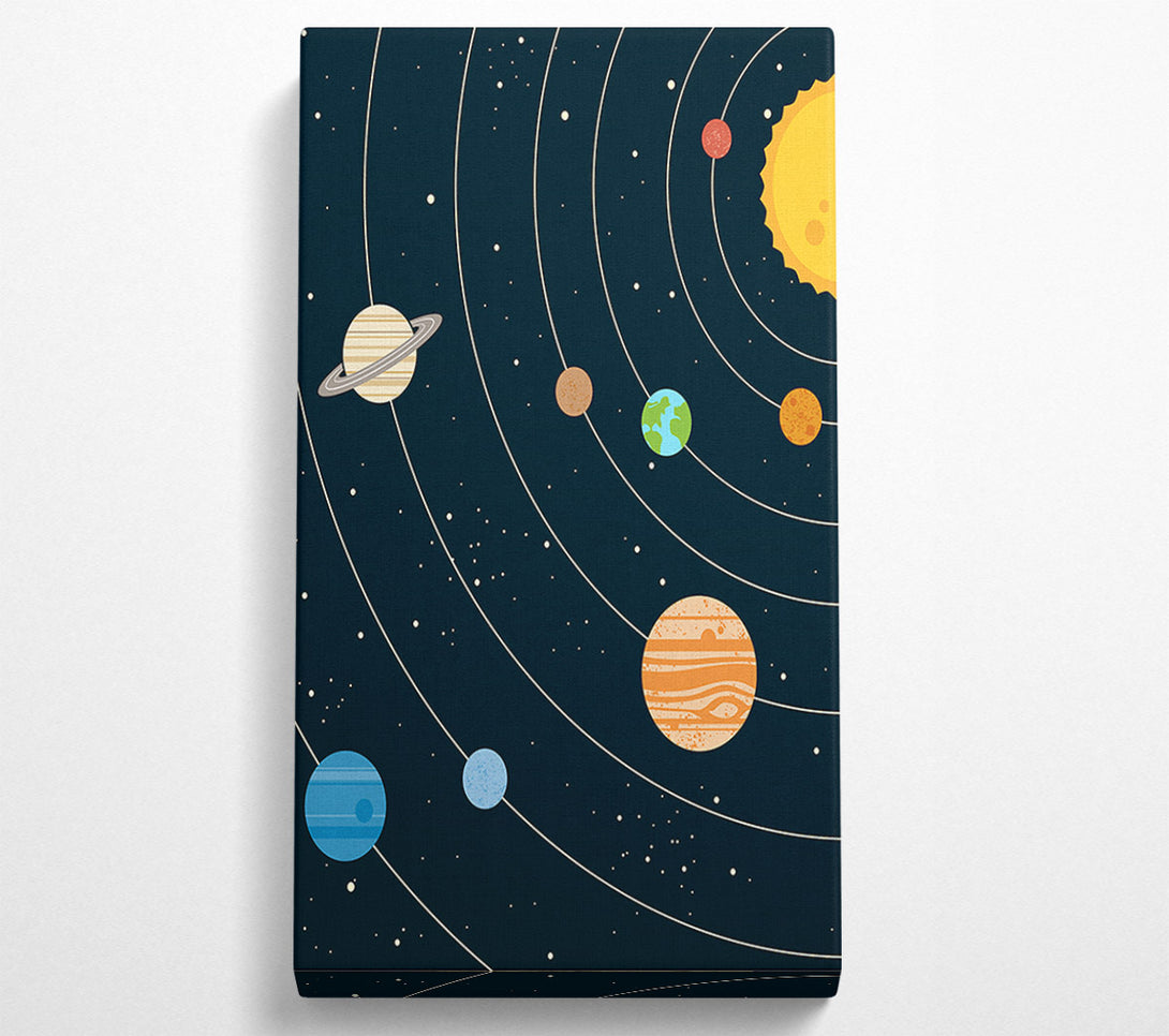  A Canvas Print of The Solar System 2 Canvas Wall Art