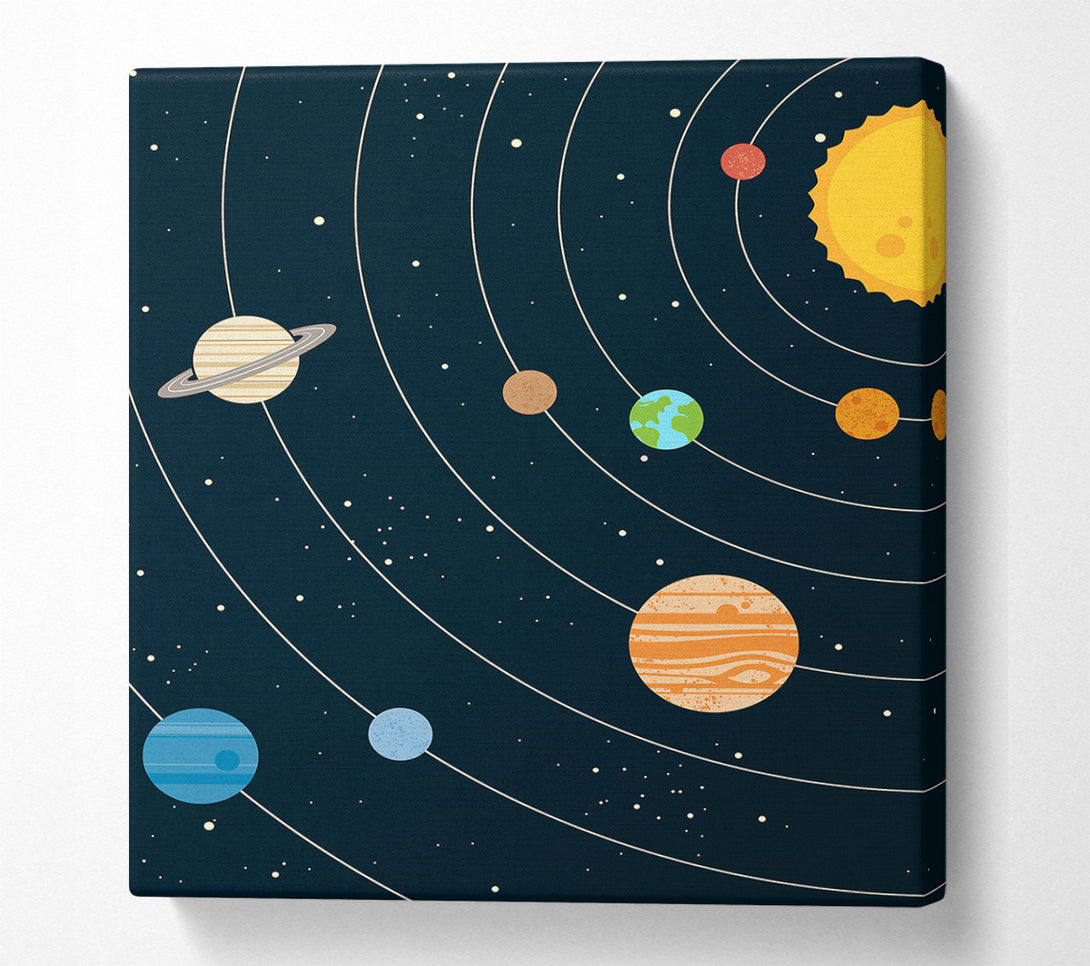  A Canvas Print of The Solar System 2 Canvas Wall Art