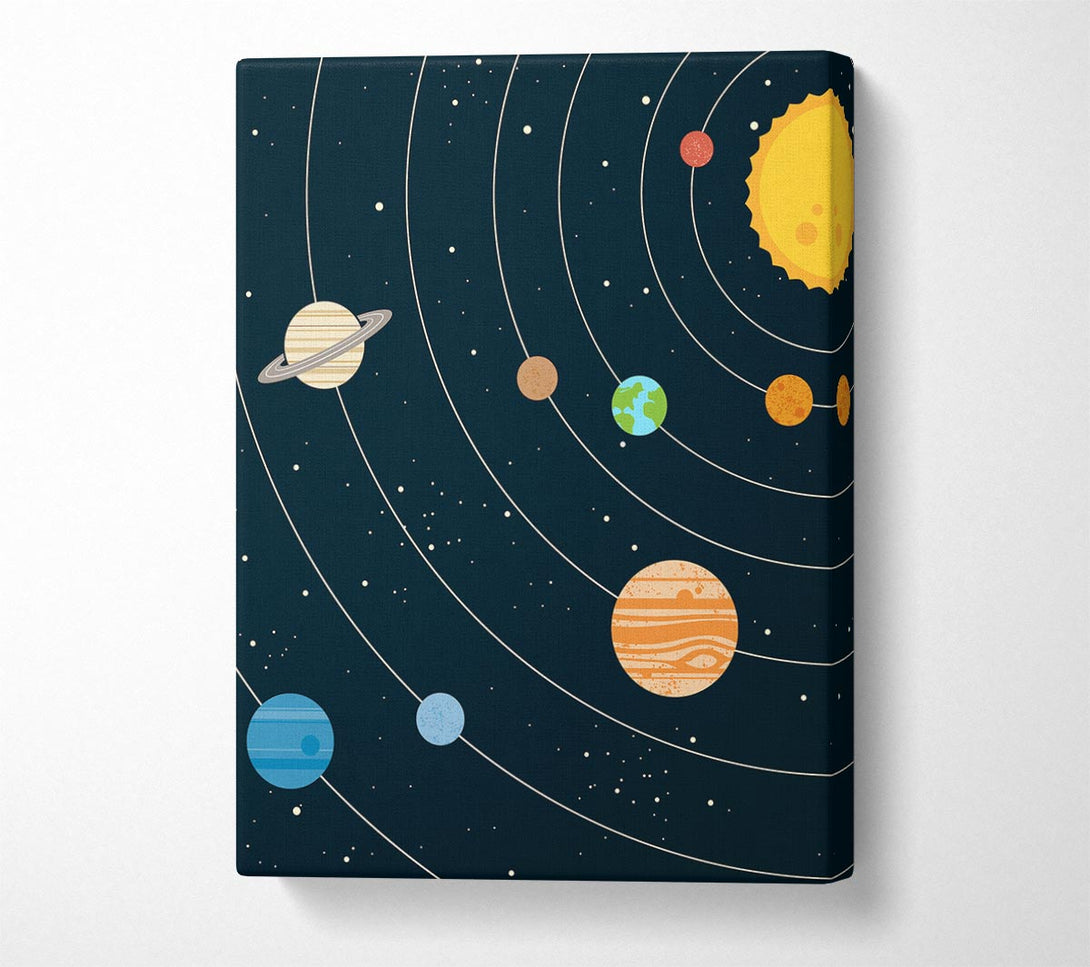  A Canvas Print of The Solar System 2 Canvas Wall Art