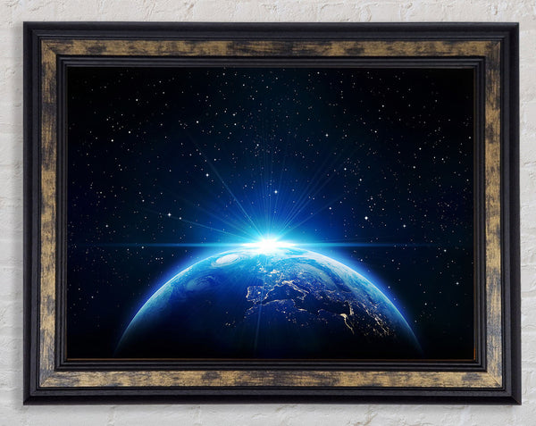 Earth From Above Framed Print