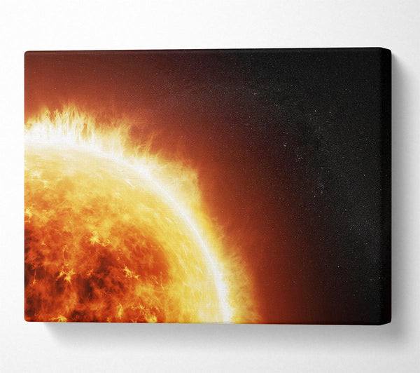  A Canvas Print of Fire Sun Glow Canvas Art