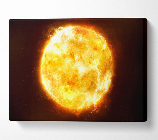  A Canvas Print of Fire Sun 1 Canvas Wall Art