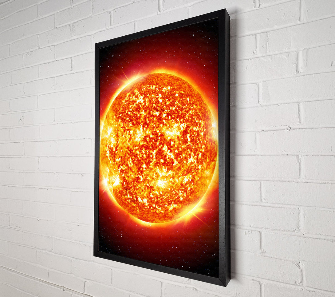 A Canvas Print of CloseUp Of The Fire Sun Canvas Wall Art