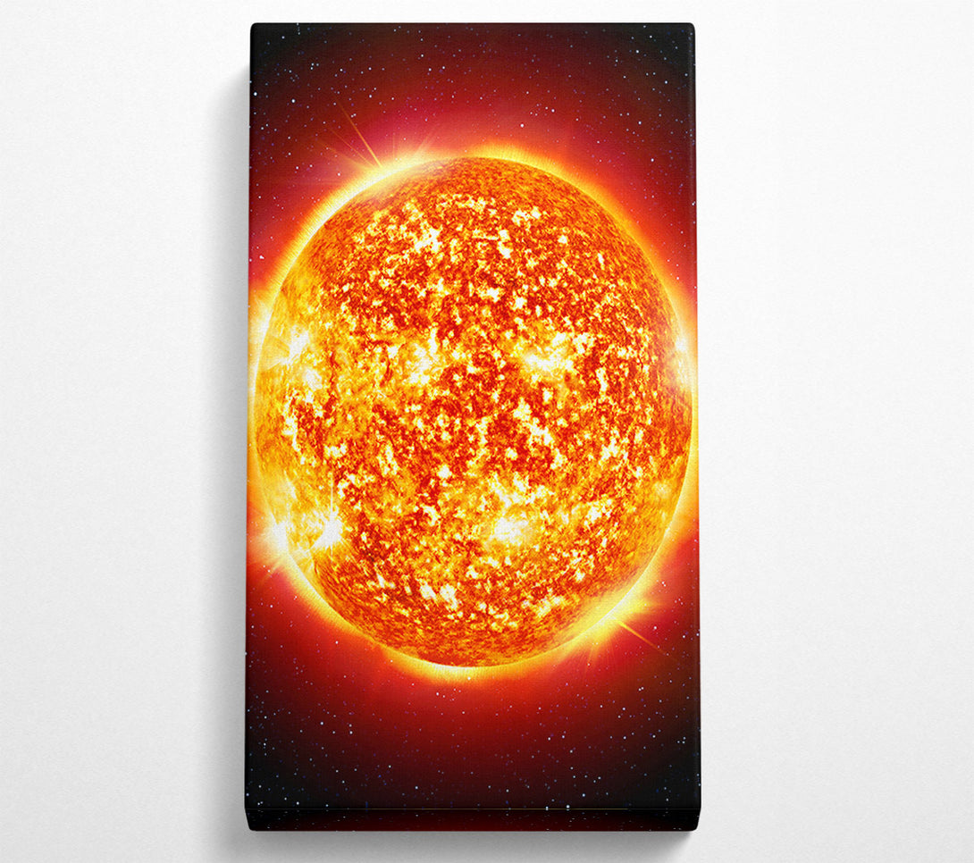  A Canvas Print of CloseUp Of The Fire Sun Canvas Wall Art