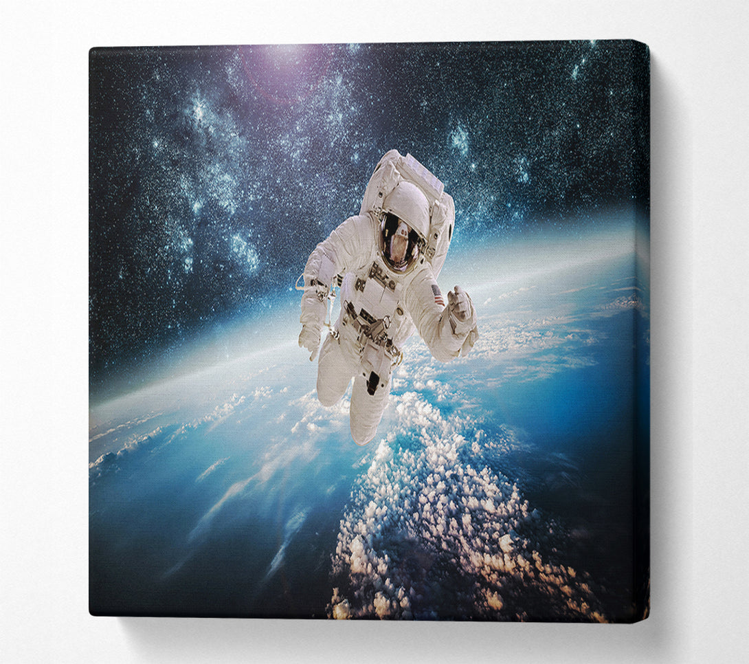  A Canvas Print of Astronaut In Space Canvas Print