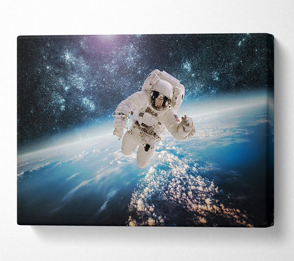  A Canvas Print of Astronaut In Space Canvas Print