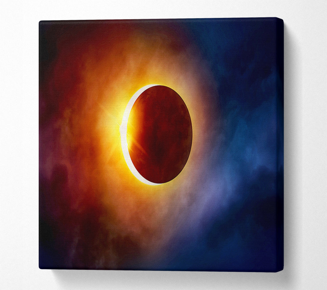  A Canvas Print of Total Eclipse Canvas Print