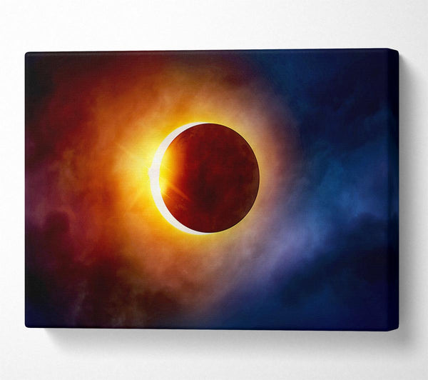  A Canvas Print of Total Eclipse Canvas Print