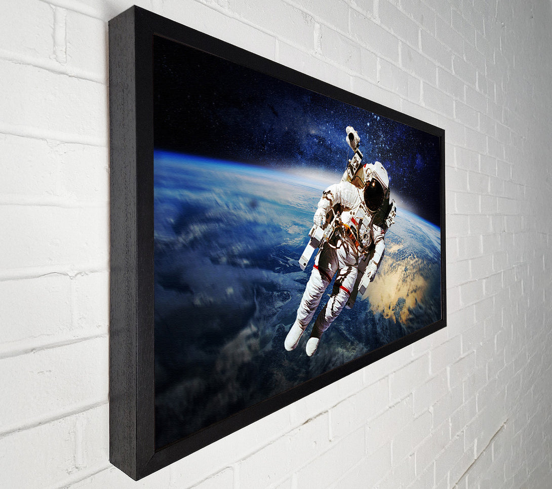  A Canvas Print of Astronaut Above The Earth Canvas Wall Art