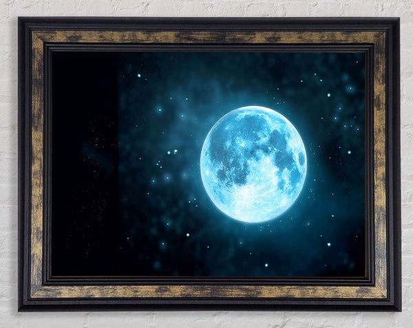 Blue Moon Framed Print