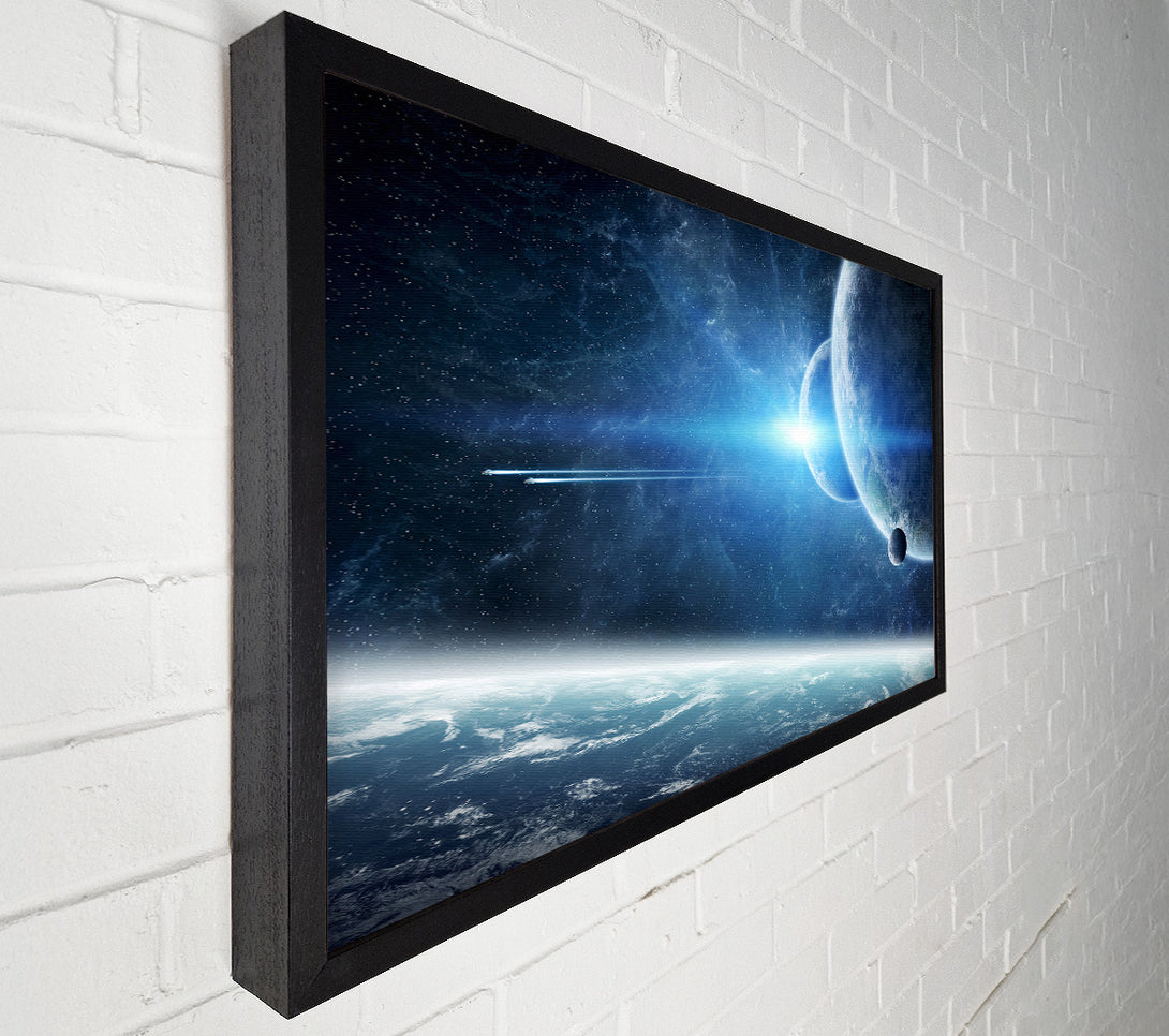  A Canvas Print of Ice Blue Planet Canvas Art