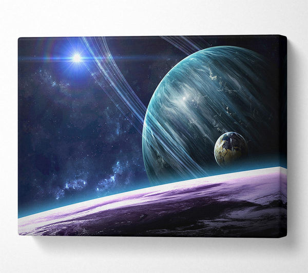  A Canvas Print of Stunning Planets In The Solar System Canvas Art