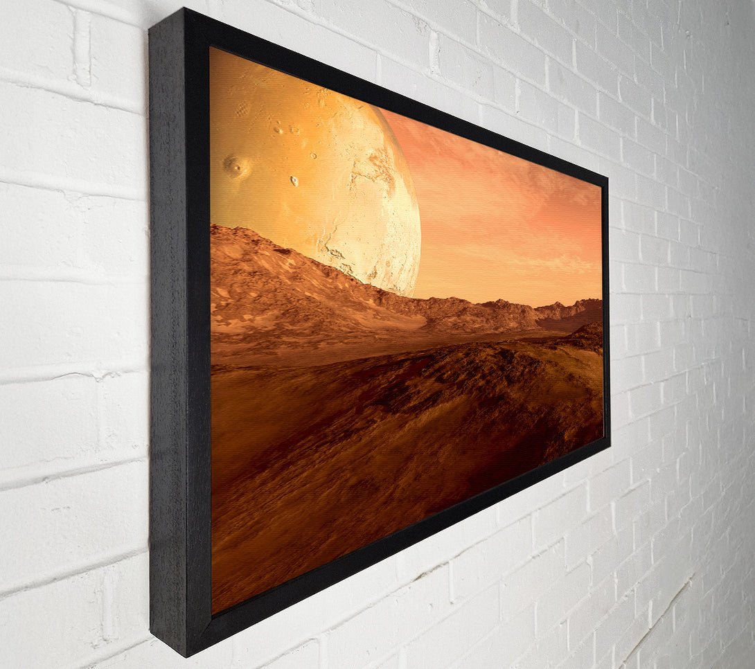  A Canvas Print of The Moon On Mars Canvas Art