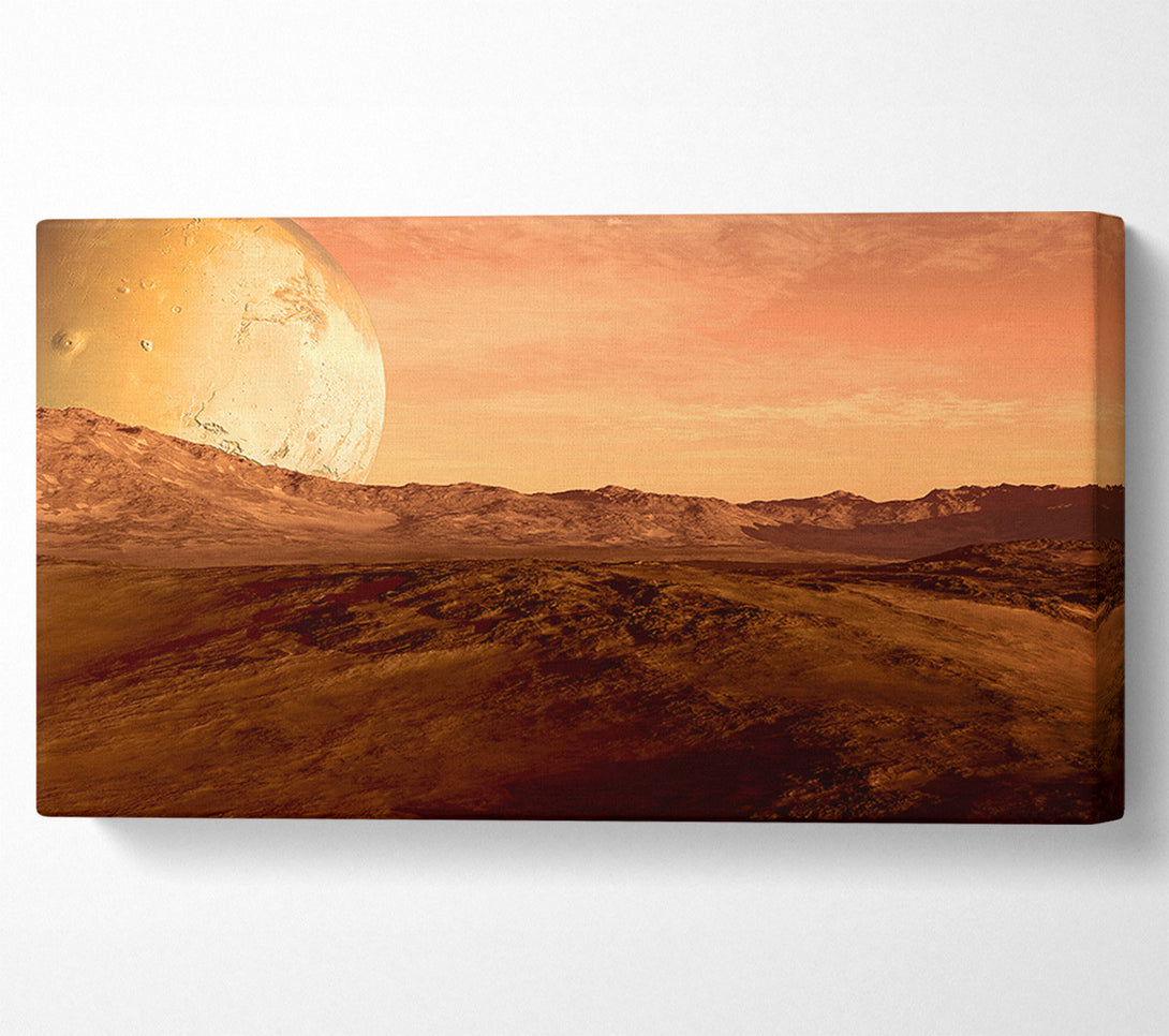  A Canvas Print of The Moon On Mars Canvas Art