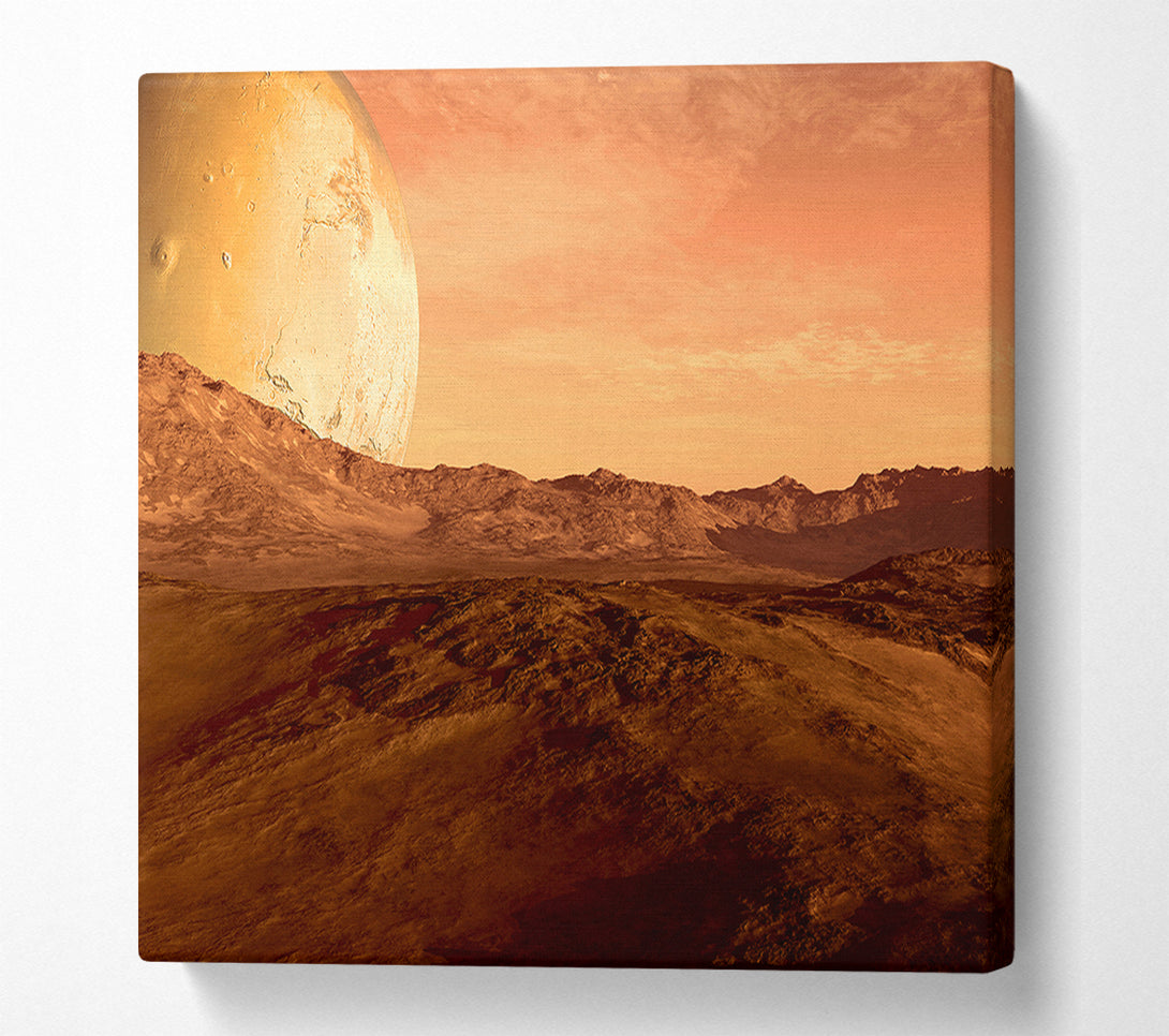  A Canvas Print of The Moon On Mars Canvas Art