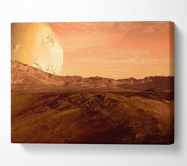  A Canvas Print of The Moon On Mars Canvas Art