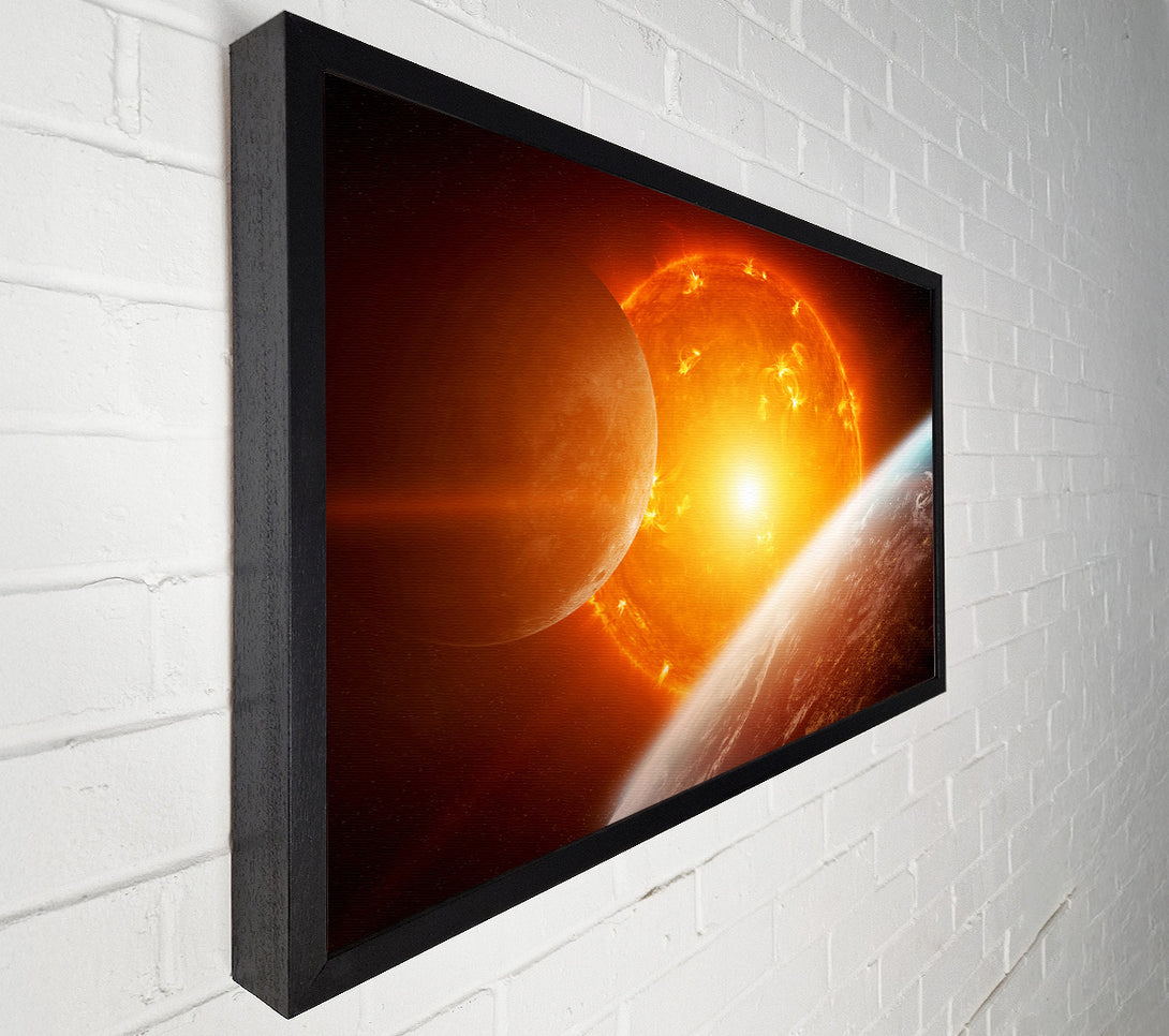  A Canvas Print of Fire Sun 3 Canvas Wall Art