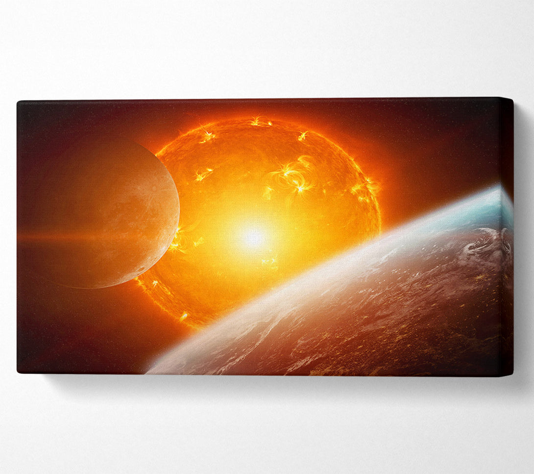  A Canvas Print of Fire Sun 3 Canvas Wall Art