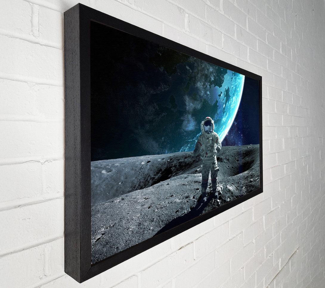  A Canvas Print of Astronaut On The Moon Canvas Art