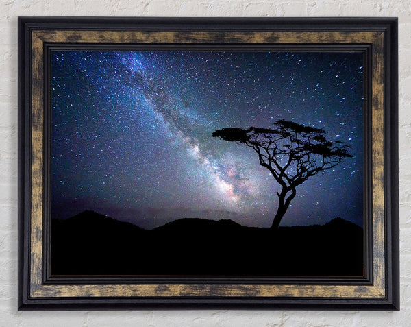 Stunning Star Night Sky Framed Print