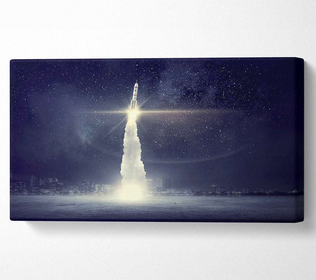  A Canvas Print of Rocket Skies Canvas Art
