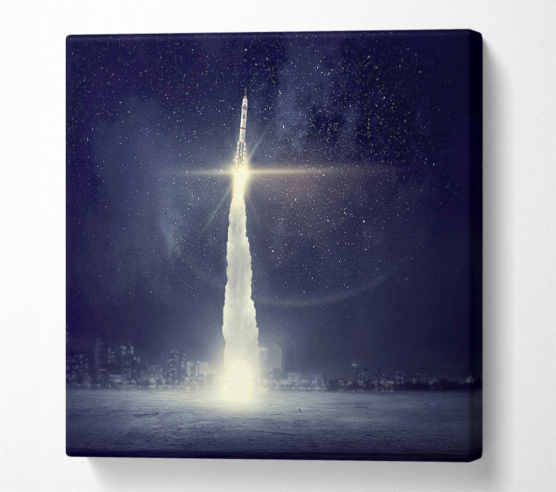  A Canvas Print of Rocket Skies Canvas Art