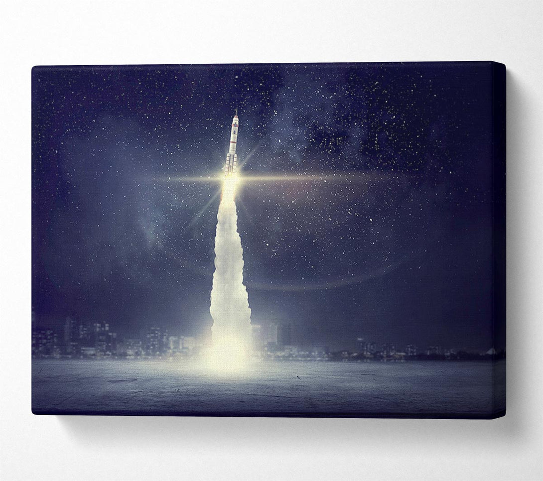  A Canvas Print of Rocket Skies Canvas Art