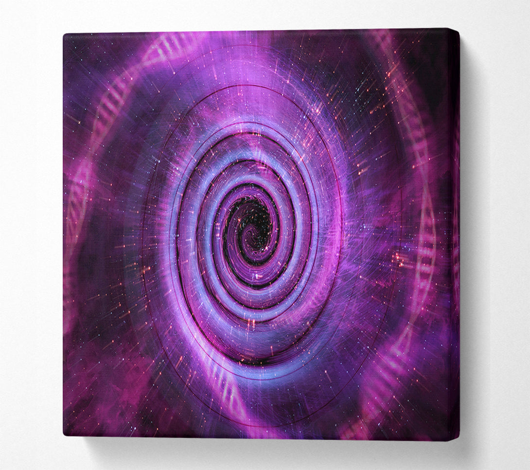  A Canvas Print of Wormhole Pink Canvas Print