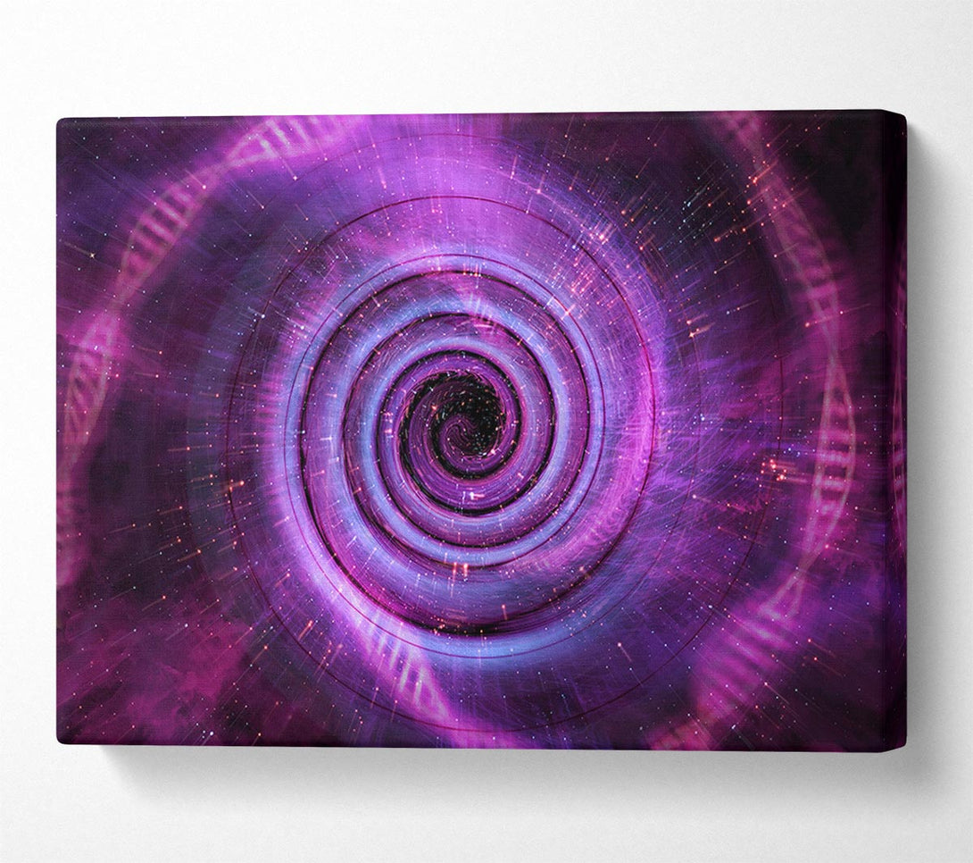  A Canvas Print of Wormhole Pink Canvas Print