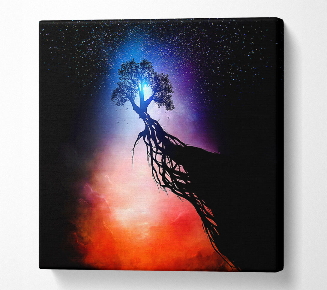  A Canvas Print of Tree Up In The Gods Canvas Print