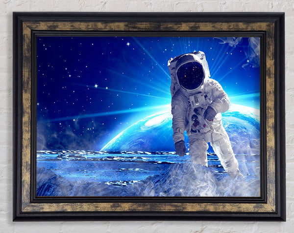 Astronaut Above Framed Print