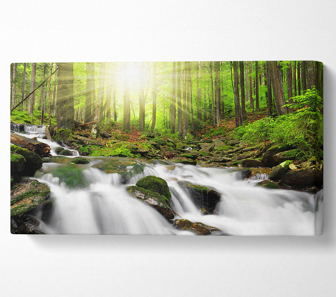  A Canvas Print of Sunblaze Waters Canvas Print