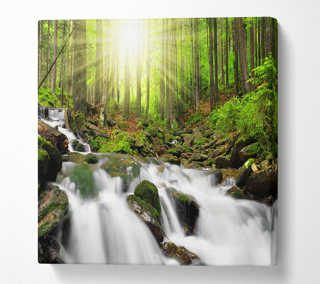  A Canvas Print of Sunblaze Waters Canvas Print