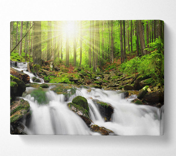  A Canvas Print of Sunblaze Waters Canvas Print