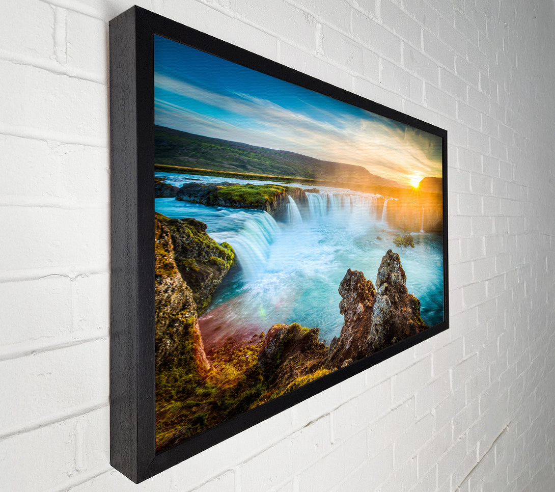 A Canvas Print of Sunset Over The Stunning Waters Canvas Print