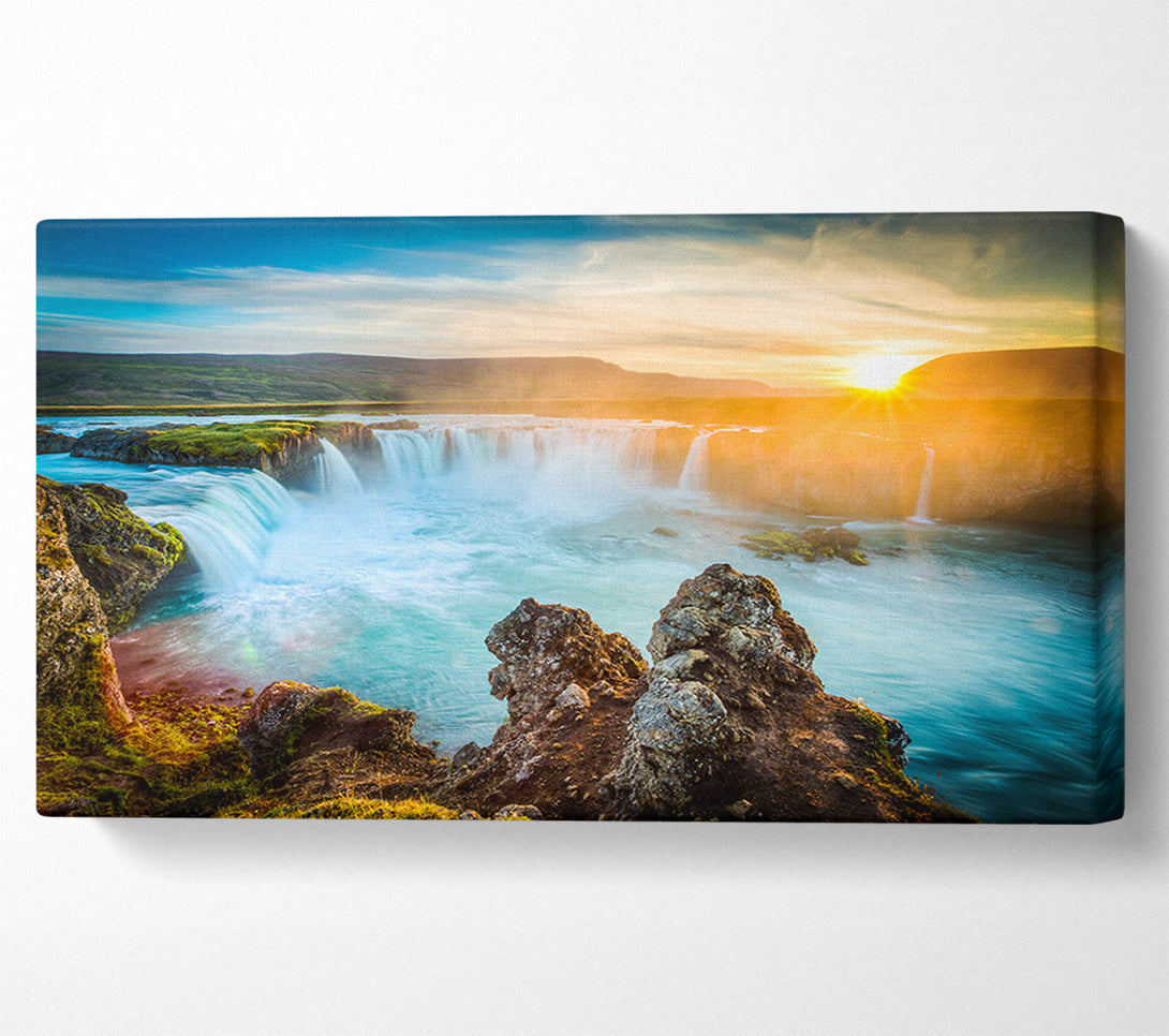  A Canvas Print of Sunset Over The Stunning Waters Canvas Print