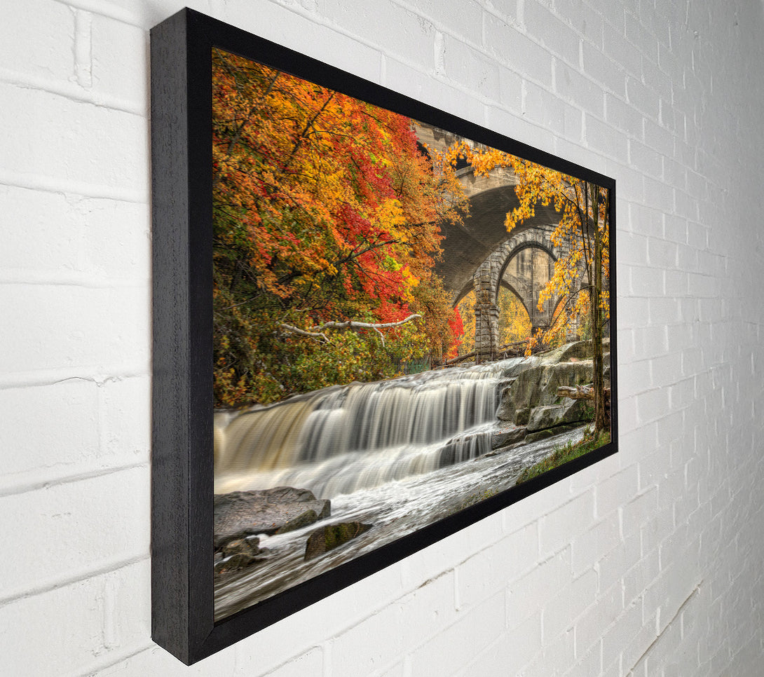  A Canvas Print of Bridge In The Forest Canvas Wall Art