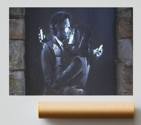 Banksy Phones Poster