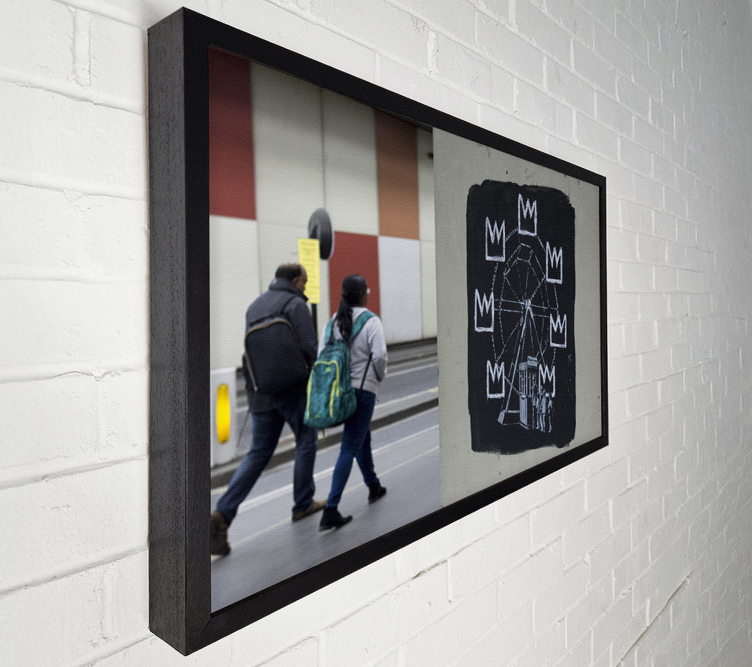  A Canvas Print of Banksy Crown Ferris Wheel Canvas Art